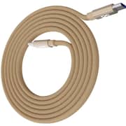 Infinyty Flat Coil Magnetic Type USB C to C Cable 1m Brown - MWFMO2B