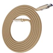 Infinyty Flat Coil Magnetic Type USB C to C Cable 1m Brown - MWFMO2B