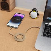 Infinyty Flat Coil Magnetic Type USB C to C Cable 1m Brown - MWFMO2B