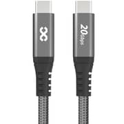 Infinyty Fast Charging Nylon USB C to C Cable 1.2m Grey - MWUG01G