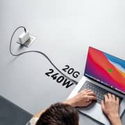 Infinyty Fast Charging Nylon USB C to C Cable 1.2m Grey - MWUG01G