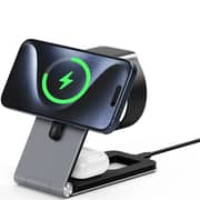 Infinyty MagIQ 3-in-1 Magnetic Wireless Charger Grey - W22