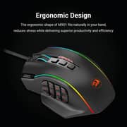 Redragon Perdiction 4 Wired Gaming Mouse Black - M901-K-2