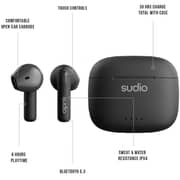 Sudio A1 True Wireless Earbuds Black