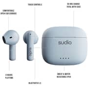 Sudio A1 True Wireless Earbuds Blue