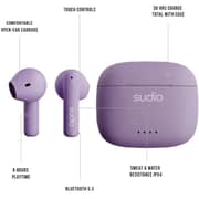 Sudio A1 True Wireless Earbuds Purple