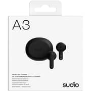 Sudio A3 True Wireless Earbuds Black