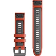 Garmin QuickFit Watch Band 22mm Flame Red/Graphite - 010-13280-04