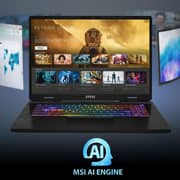 MSI Crosshair 17 HX AI D2XWGKG Gaming (2025) Laptop - 2nd Series / Intel Core Ultra 9-275HX / 17inch QHD+ / 1TB SSD / 32GB RAM / 8GB NVIDIA GeForce RTX 5070 / Windows 11 Home / English & Arabic Keyboard / Grey / Middle East Version - [9S7-17T423-051]