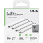 Belkin Type-C To C Cable 1m White - BKN-CAB003BT1MWH2PK - 2 Pack