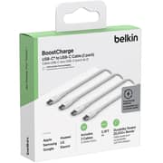 Belkin Type-C To C Cable 1m White - BKN-CAB003BT1MWH2PK - 2 Pack