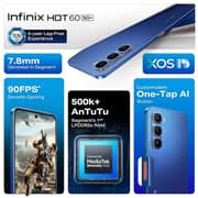 Infinix HOT 60 5G 256GB 8GB RAM Sleek Black Dual Sim Smartphone