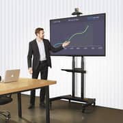 Nb Ergonomic Mobile TV Cart 55 - 90 Inches Black