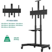 Nb Ergonomic Mobile TV Cart 55 - 90 Inches Black