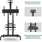 Nb Ergonomic Mobile TV Cart 55 - 90 Inches Black