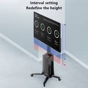 Nb Ergonomic Motorized TV Floor Stand 55 - 85 Inches Black - NBER-G85