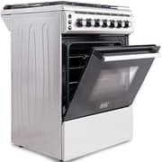 Black and Decker Free Standing 4 Burner Gas Cooker 60cm Inox - BXOFG604.002PZOX