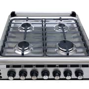 Black and Decker Free Standing 4 Burner Gas Cooker 60cm Inox - BXOFG604.002PZOX