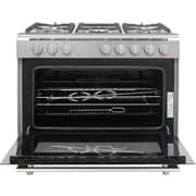 Black and Decker Free Standing 5 Burner Gas Cooker 90cm Inox - BXOFM905.003AZVX