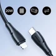 Joyroom Type-C to Lightning Fast Charging Cable 1M for iPhone & iPad- Black - S-CL020A9