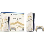 Sony Playstation 5 Ghost of Yotei Limited Disc Edition Console 1TB - White/Gold - Middle East Version