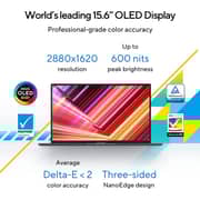 Asus Vivobook 15 (2025) Laptop - 13th Gen / Intel Core i9-13900H / 15.6inch 2.8K / 1TB SSD / 16GB RAM / Shared Intel Iris Xe Graphics / Windows 11 Home / English & Arabic Keyboard / Indie Black / Middle East Version - [X1505VA-MA897W]