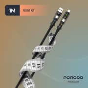 Porodo 4-In 1-Charging Cable 1m Black - PDCBL2226