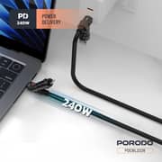 Porodo 4-In 1-Charging Cable 1m Black - PDCBL2226