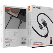 Porodo USB-A to USB-C Cable 1m Black - PDCBL0035BK