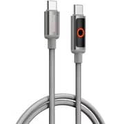 Porodo USB-C To USB-C Cable 1m Grey - PDCBL0045GY