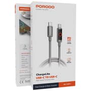 Porodo USB-C To USB-C Cable 1m Grey - PDCBL0045GY