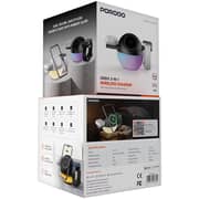 Porodo 3-in-1 Wireless Charger Black - PDMSWCBK