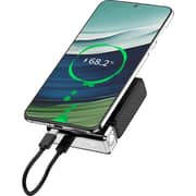 Porodo Chrome Volt Power Bank 10000mAh Black - PDPBFCH088BK