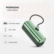 Porodo Pocket Volt Power Bank 5000mAh Green - PDPBFCH089GN