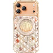 Levelo Pearl 3D Ocean Case Orange iPhone 17 Pro Max - LVLPRLIML17PMORG
