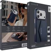 Levelo Vertex Wallet Case Dark Blue iPhone 17 Pro - LVLVRTX17PDBL