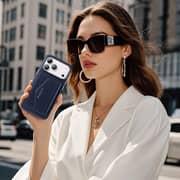 Levelo Vertex Wallet Case Dark Blue iPhone 17 Pro Max - LVLVRTX17PMDBL