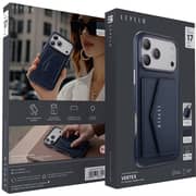 Levelo Vertex Wallet Case Dark Blue iPhone 17 Pro Max - LVLVRTX17PMDBL