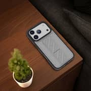 Levelo Morphix Cuero Gripstand Case Cloud Grey iPhone 17 Pro - LVLMRPCGCIP17PCGY