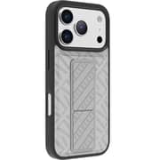 Levelo Morphix Cuero Gripstand Case Cloud Grey iPhone 17 Pro Max - LVLMRPCGCIP17PMCGY