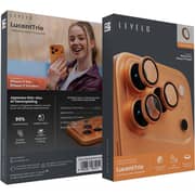 Levelo Lucenttrio Camera Lens Protector Titanium Orange iPhone 17 Pro / Pro Max - LVLLCTRIOL17PPMTTOR