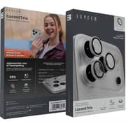 Levelo Lucenttrio Camera Lens Protector Titanium Silver iPhone 17 Pro / Pro Max - LVLLCTRIOL17PPMTTSL