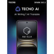 Tecno Spark Go 2 4G 128GB 4GB RAM Ink Black Dual Sim Smartphone