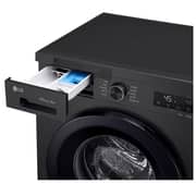 LG 8 kg Front Load Washing Machine 1400RPM, ThinQ (Wi-Fi) - Onyx Black - F4Y2QYG6X