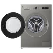 LG 7 kg Inverter Front Load Washing Machine - 1400RPM - Platinum Silver - F4Y2QYG6P