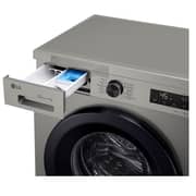LG 7 kg Inverter Front Load Washing Machine - 1400RPM - Platinum Silver - F4Y2QYG6P