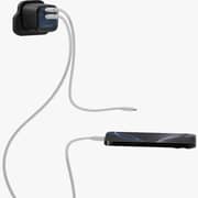 Levelo Vero GaN Double Port Adapter Black/Blue - LVLVRO45WCCBKBL