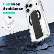 FITIT MagSafe Clear Kickstand Case for iPhone 17 Pro, Black