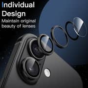 FITIT Tempered Glass Camera Lens Protector for iPhone 17/17 Air, Black