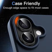 FITIT Tempered Glass Camera Lens Protector for iPhone 17/17 Air, Black